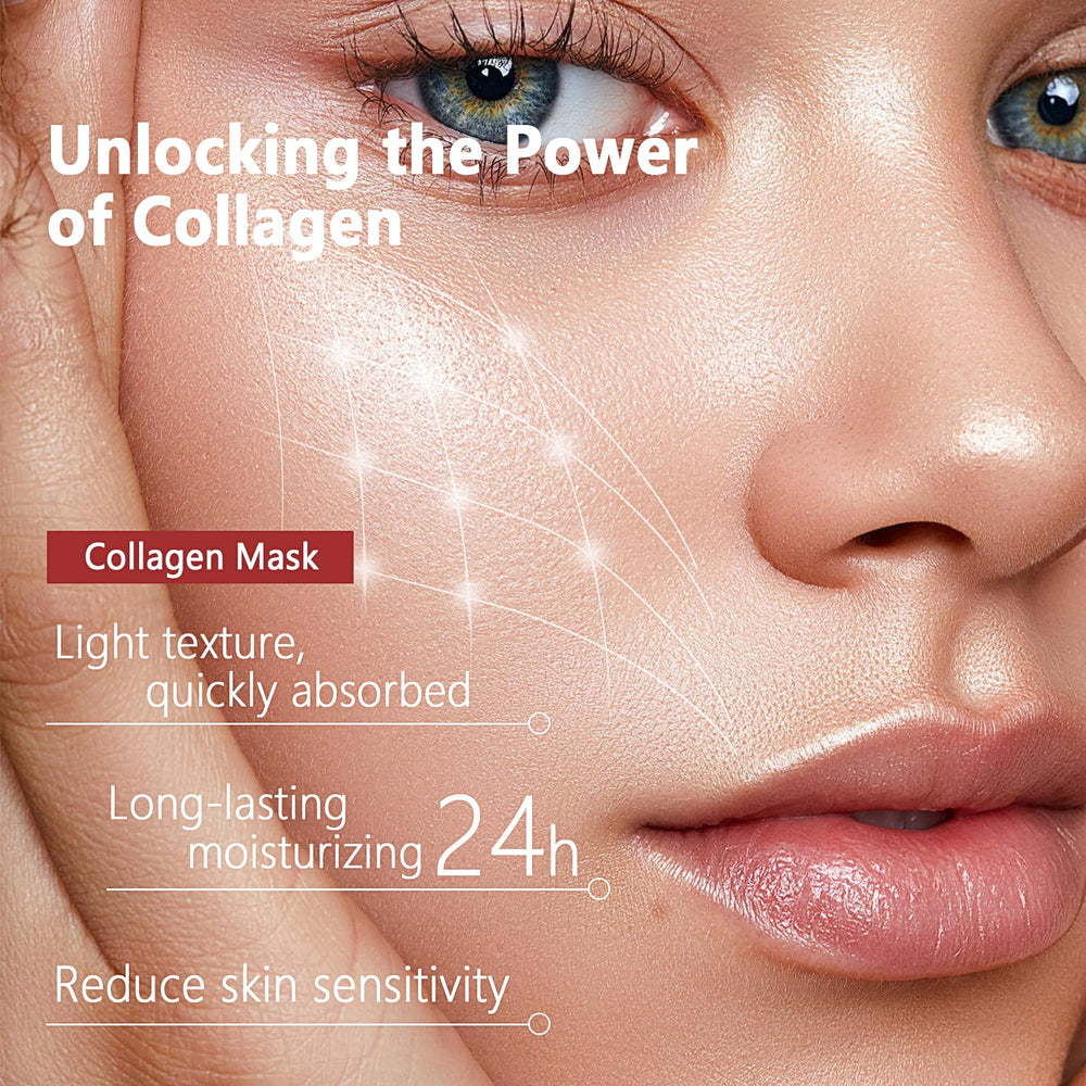 Qawnfy Bio-Collagen mascarilla texturada hidrogel sensación fresca