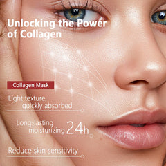 Qawnfy Bio-Collagen mascarilla texturada hidrogel sensación fresca