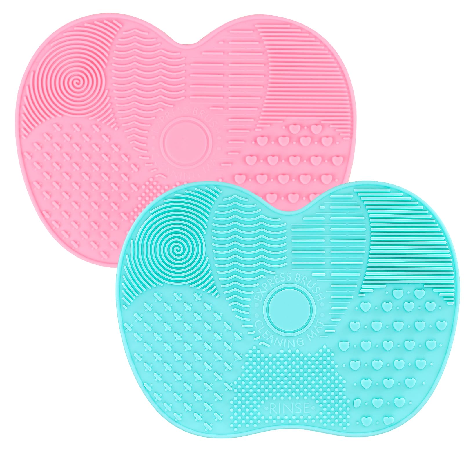 QBXMY7: dos almohadillas de limpieza para pinceles, ideales para casa.