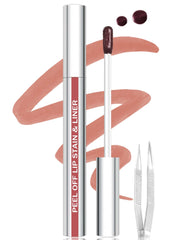 QCMME Tinte Desprendible para Labios: aplicación fácil para contorno preciso y resultados duraderos.