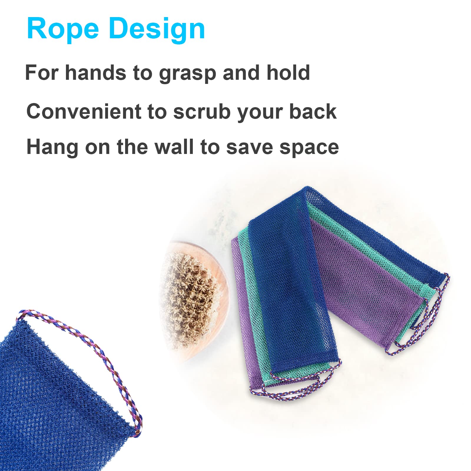 Conjunto QCWN de tres esponjas coloridas para familia y viaje