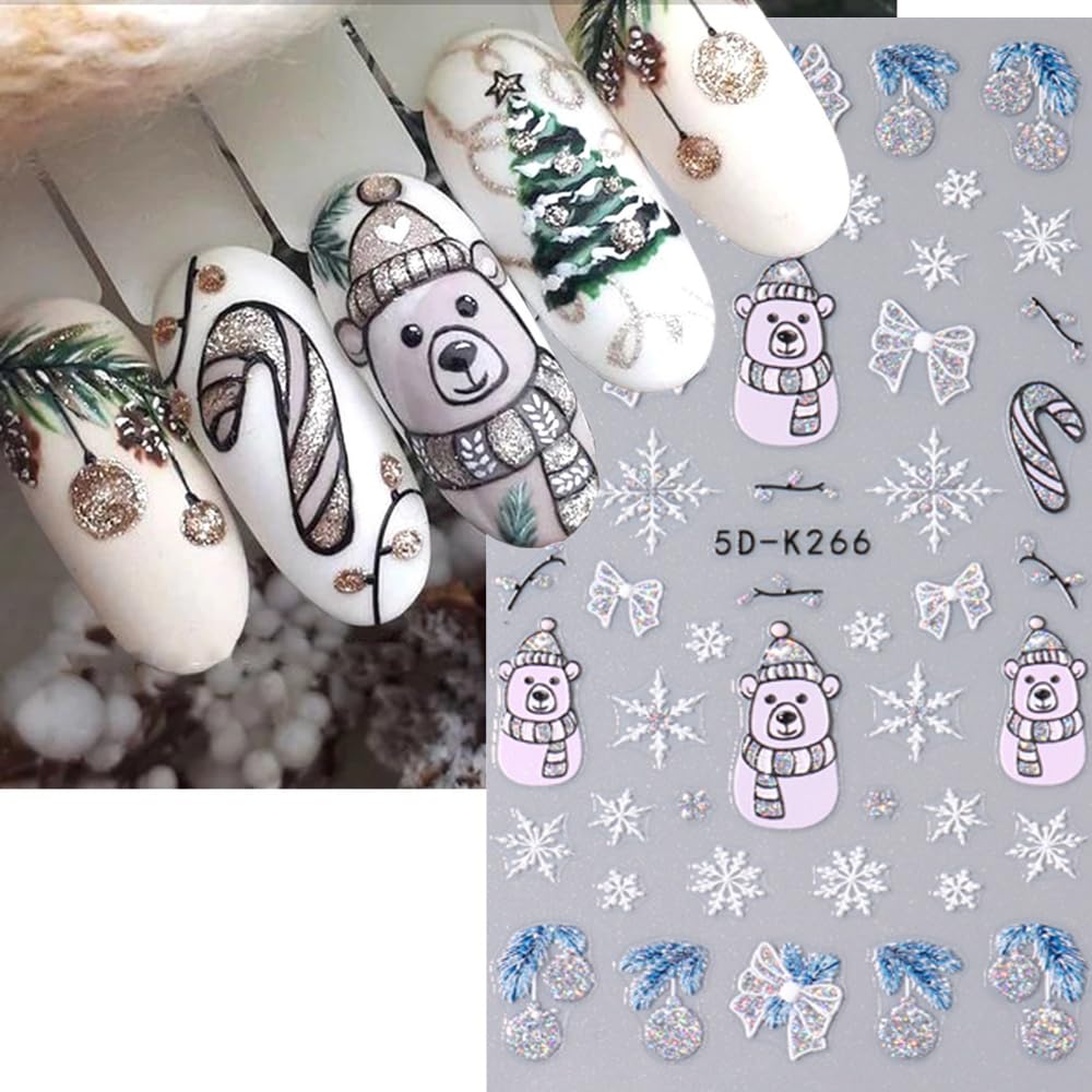 Pegatinas Qdsuh 5D ciervo para look navideño elegante.