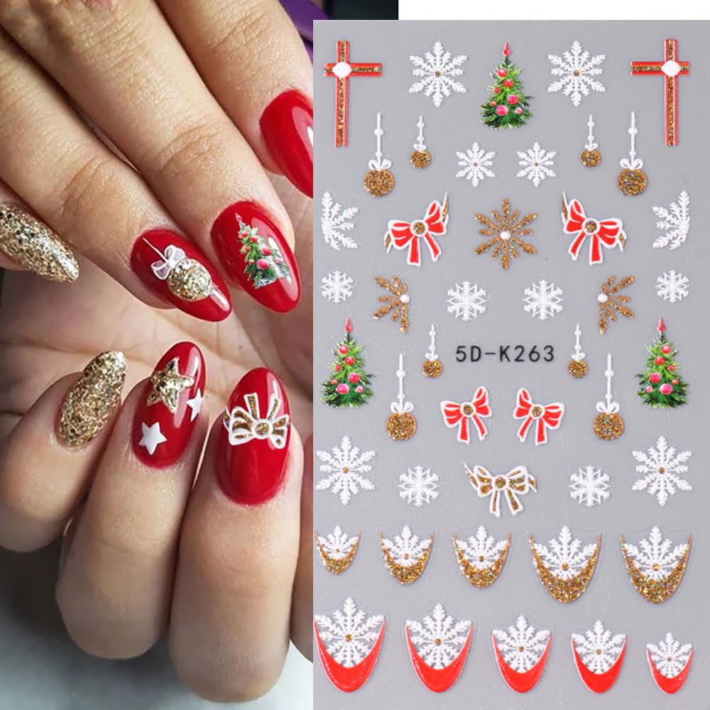Pegatinas Qdsuh 5D muñecos de nieve para estilo invernal.