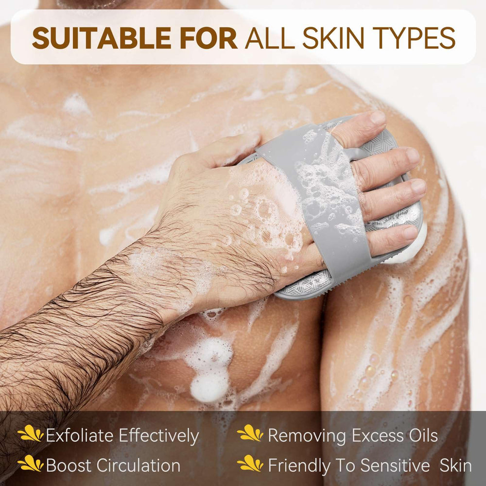 Qenlicyo exfoliante para ducha compacto y elegante