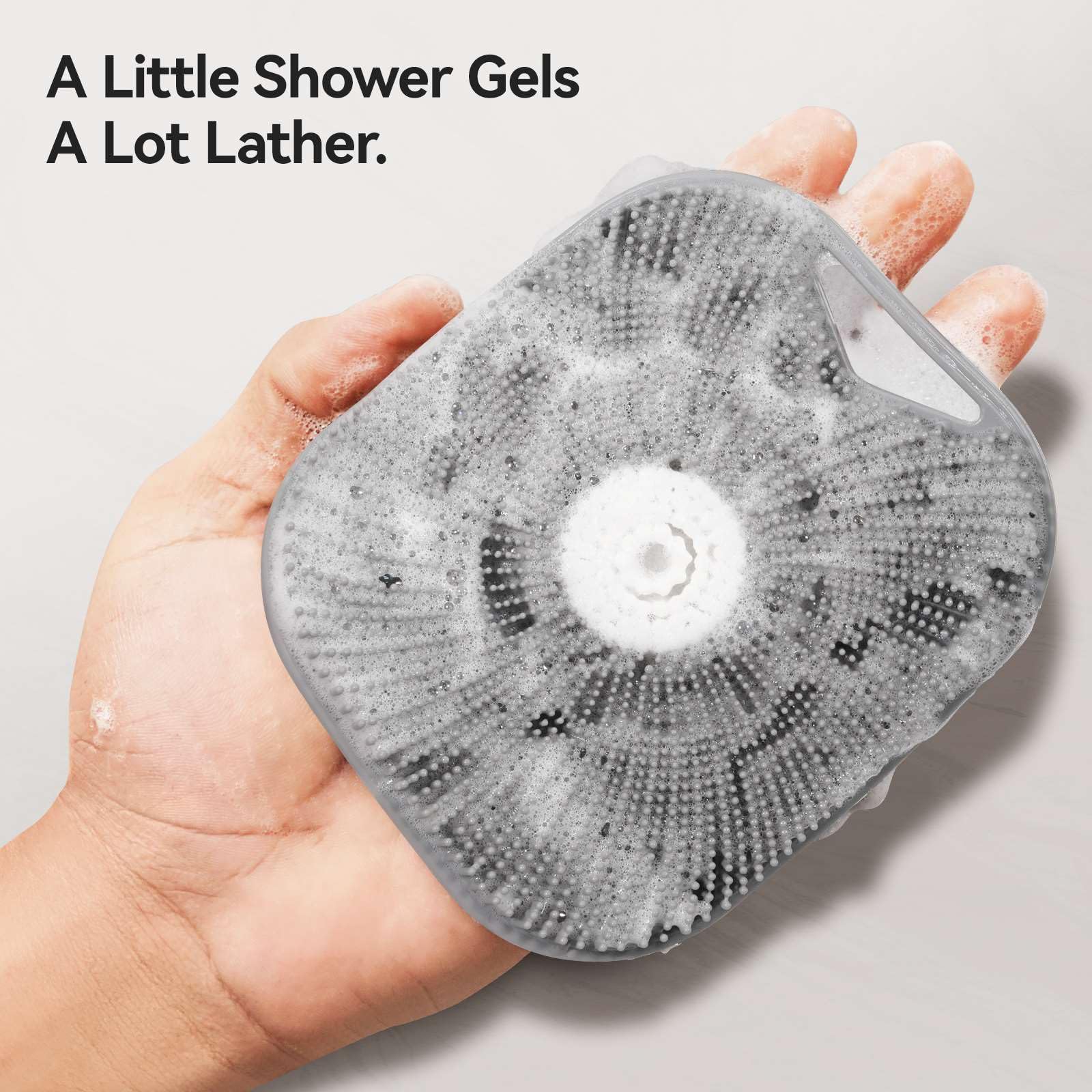 Qenlicyo exfoliante de silicona suave para piel sensible durante la ducha diaria