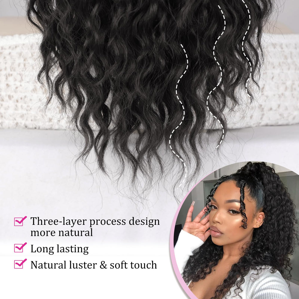 QGZ Easy-wear ponytail allows quick transformations.