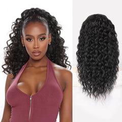 QGZ Ponytail Extension drawstring 18 inch adds instant volume for everyday hairstyles.