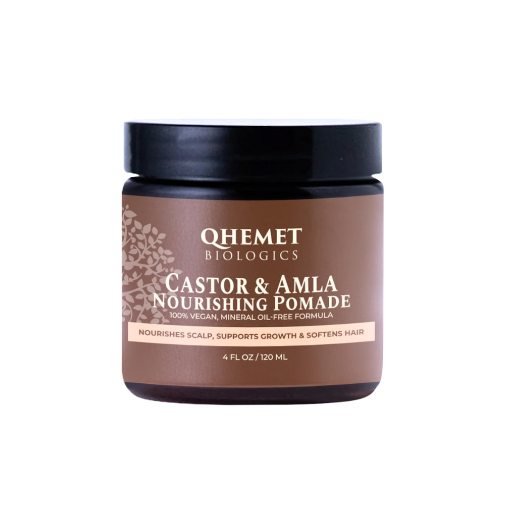 Qhemet Biologics Castor Amla: foco locs para suavidad y brillo