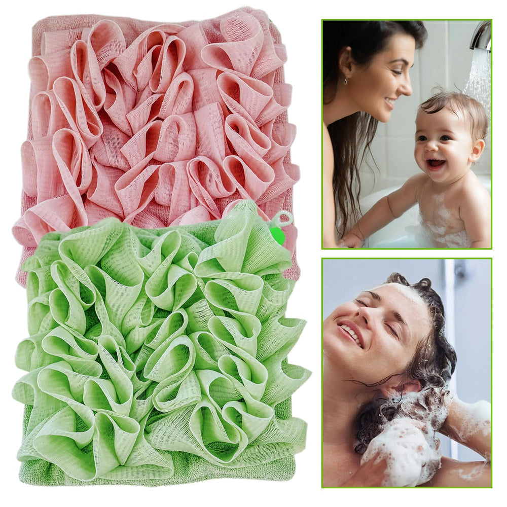 QIYUDA lufa duradera y reutilizable, fácil de enjuagar para uso diario.
