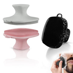 QiaKeoo tres-pack cepillos faciales de silicona para limpieza suave de poros.