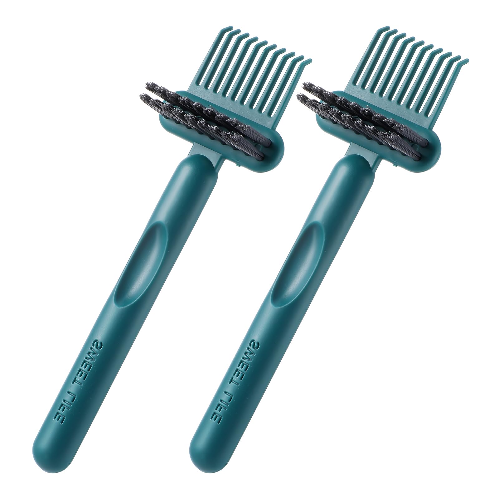 Qianyu limpiador de cepillos 2 en 1 con mango ergonómico para limpieza rápida.