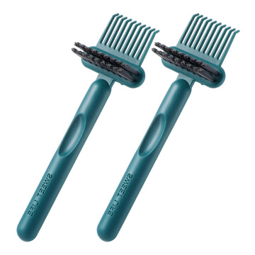 Qianyu limpiador de cepillos 2 en 1 con mango ergonómico para limpieza rápida.