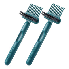Qianyu limpiador de cepillos 2 en 1 con mango ergonómico para limpieza rápida.