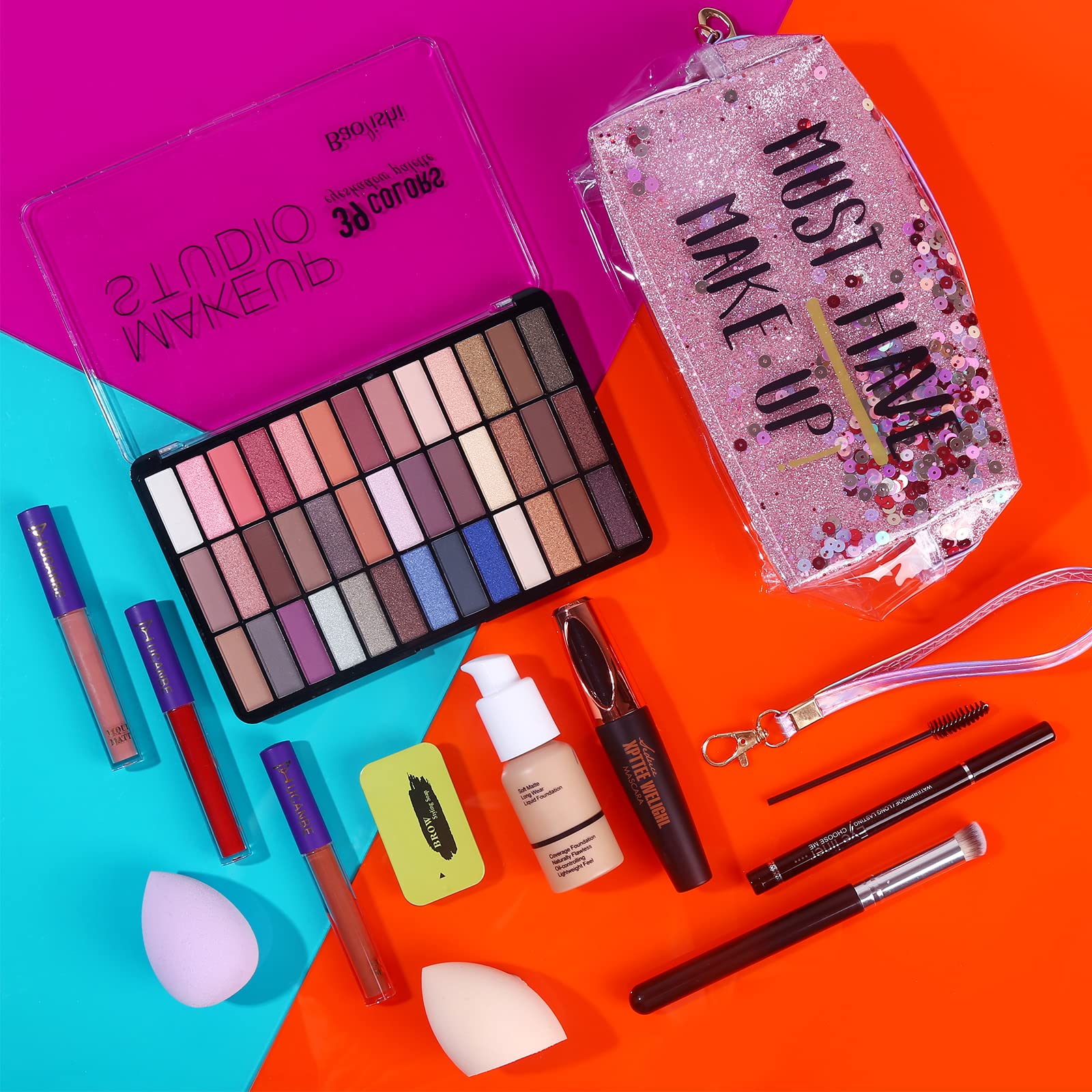 QiBest brocha kabuki para extender base y corrector.