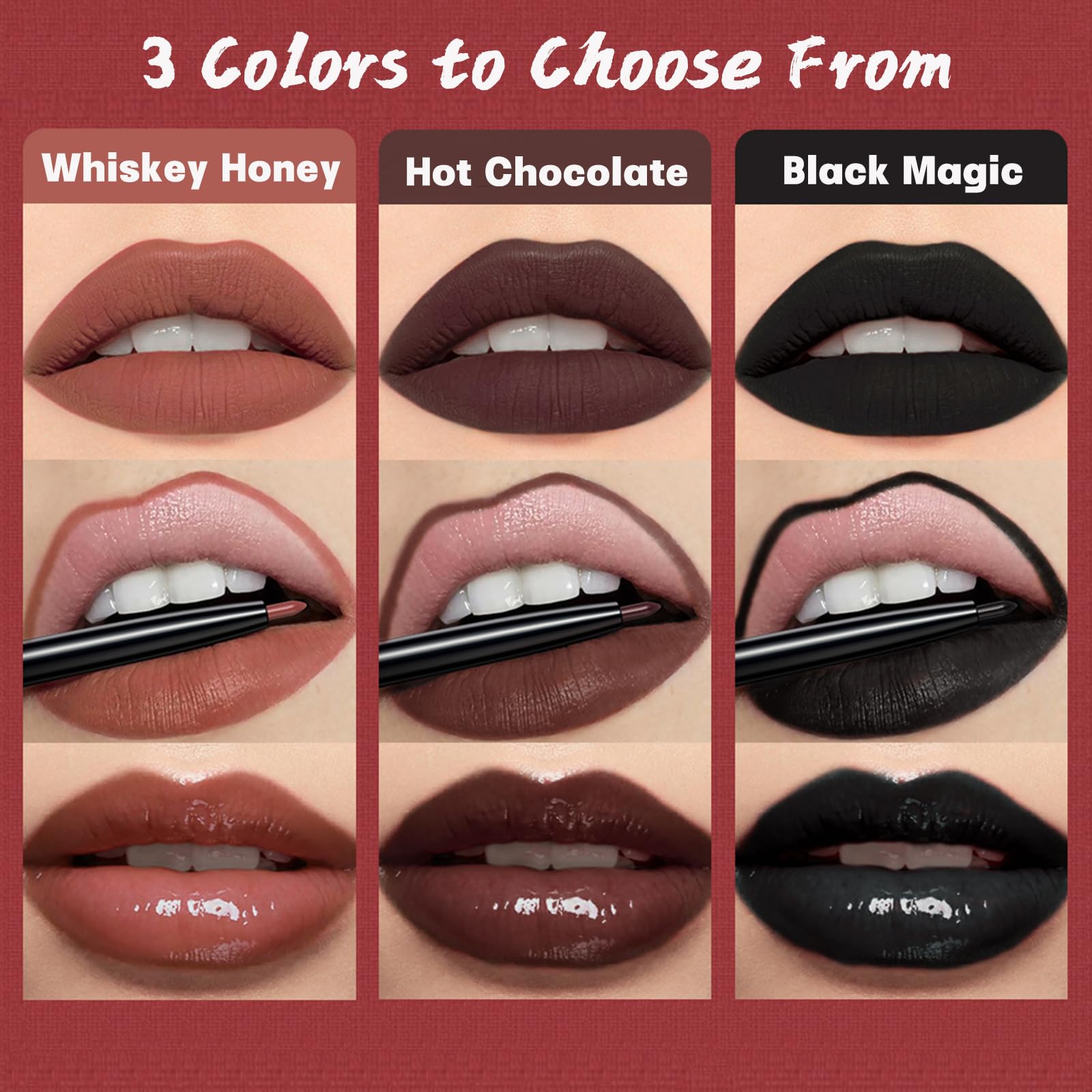 QiBest delineador mejora la definición y contorno de labios.
