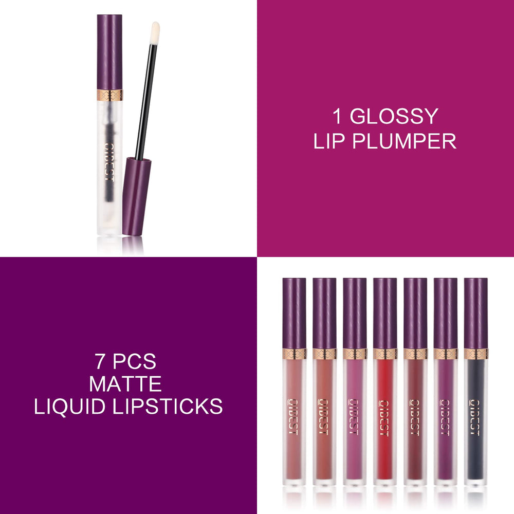 QiBest labial plumper para volumen inmediato y brillo suave.