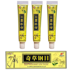QICAOGANGMU crema herbal China, paquete 3, alivio suave para piel sensible.