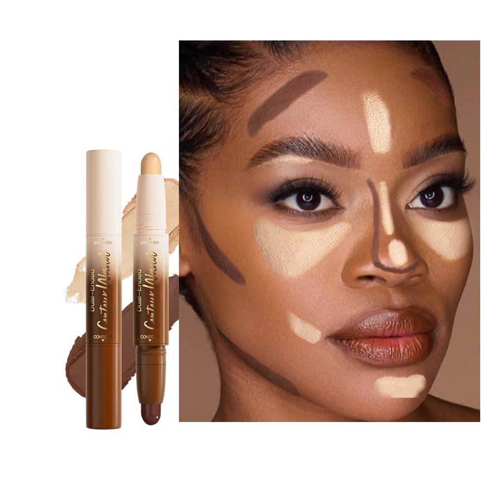 QIDSTERS stick contorno iluminador doble uso para definir rasgos con brillo natural.