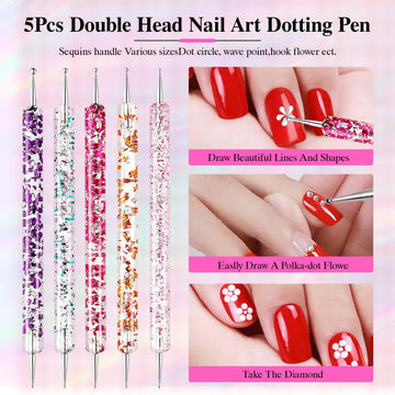 Qifuwanjingfeng cepillo-polvo-uñas, elimina polvo con suavidad durante el diseño.