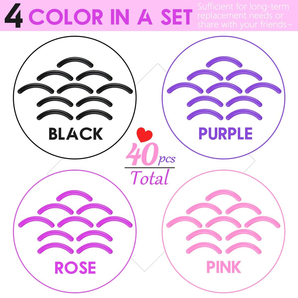 Qiipii almohadillas de repuesto para rizador, color rosa, repuesto suave.