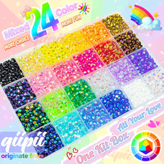 Qiipii cristalres resin 24 colores AB para combinaciones creativas