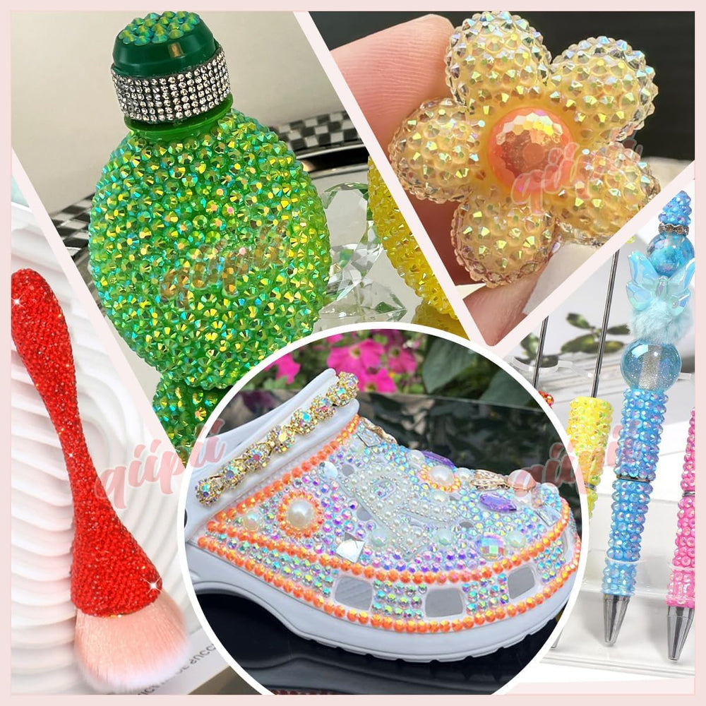 qiipii: diamantes-cristales resina coloridos para artesanía versátil