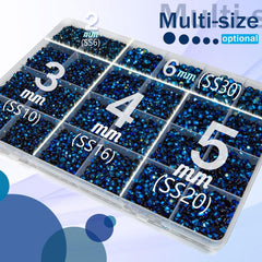Piedras resina azul tinta qiipii 4mm para vasos personalizados