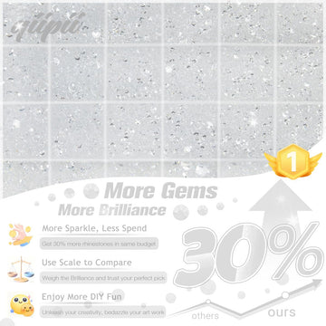 qiipii piedras resina jelly 6 mm para tumblers y decoraciones brillantes.