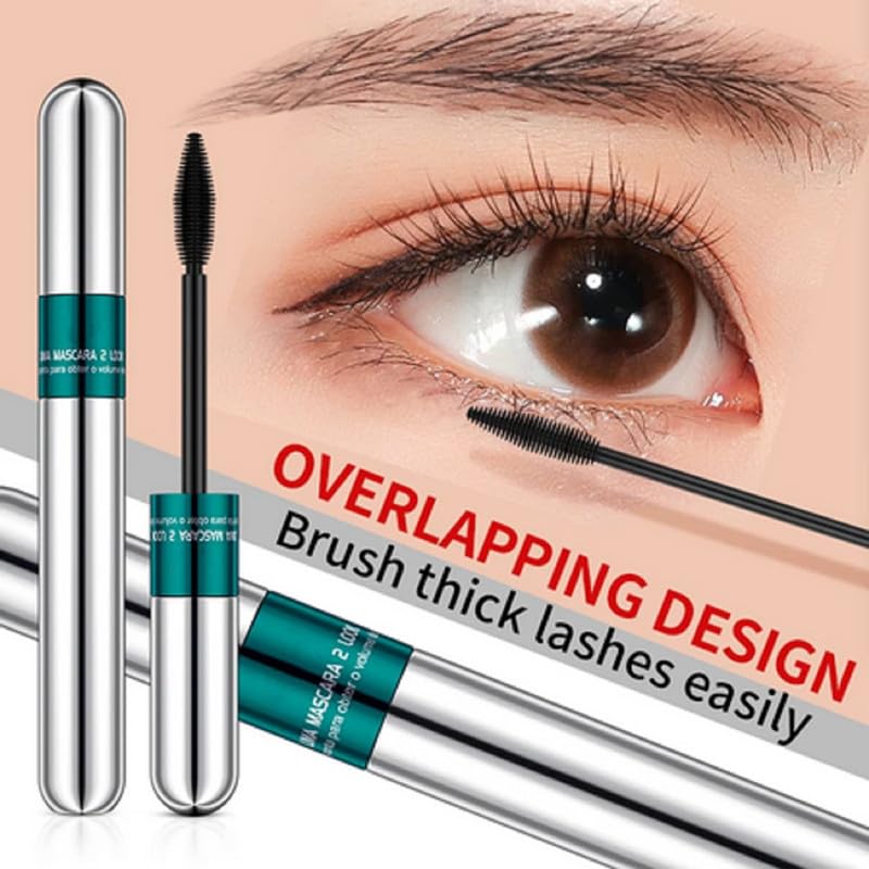 Qiiztooz mascara efecto largo natural para mirada.