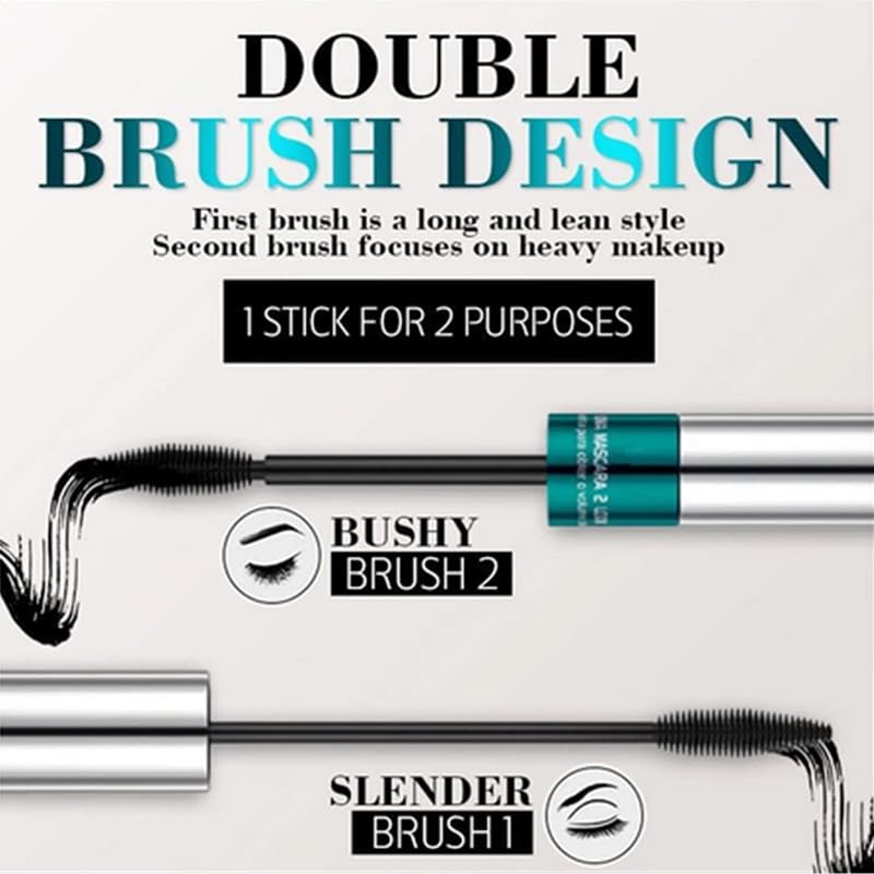 Qiiztooz mascara resistente al agua para ojos definidos todo el día.