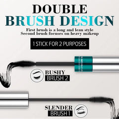 Qiiztooz mascara resistente al agua para ojos definidos todo el día.
