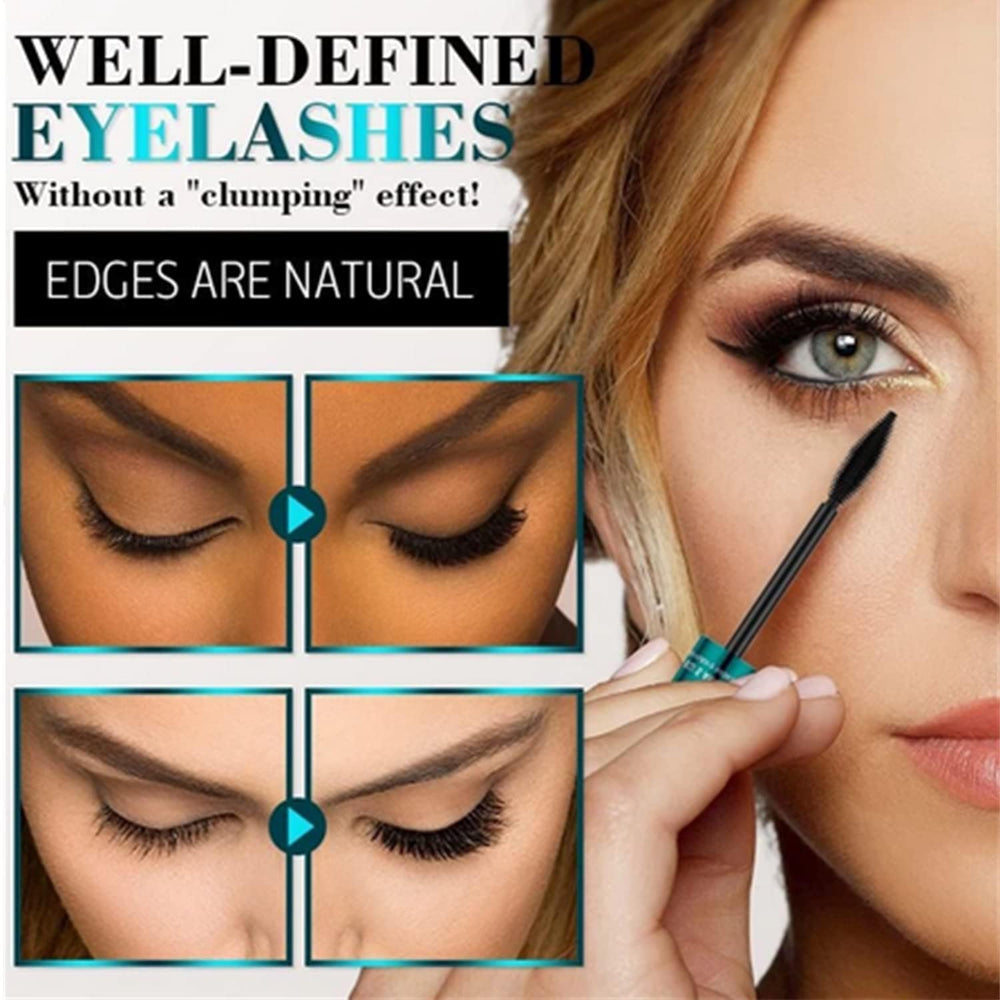 Qiiztooz mascara volumen y longitud 2-en-1 para aspecto impactante.