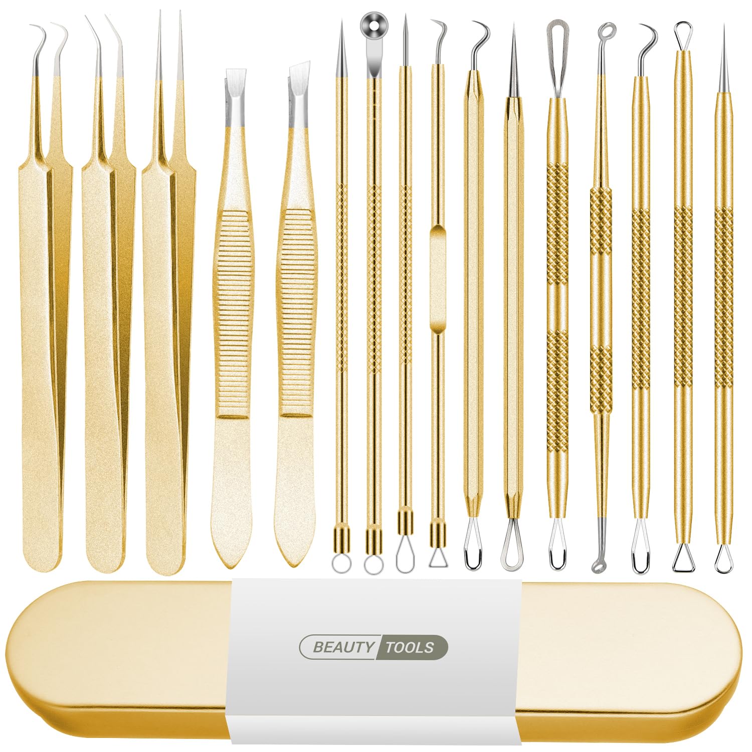 Qimouwp removedor-granos kit-16-piezas para cuidado facial en casa.