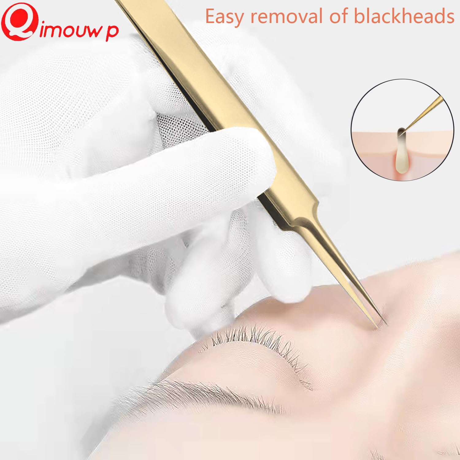 Qimouwp tijeras-clasicas-rostro para precisión.