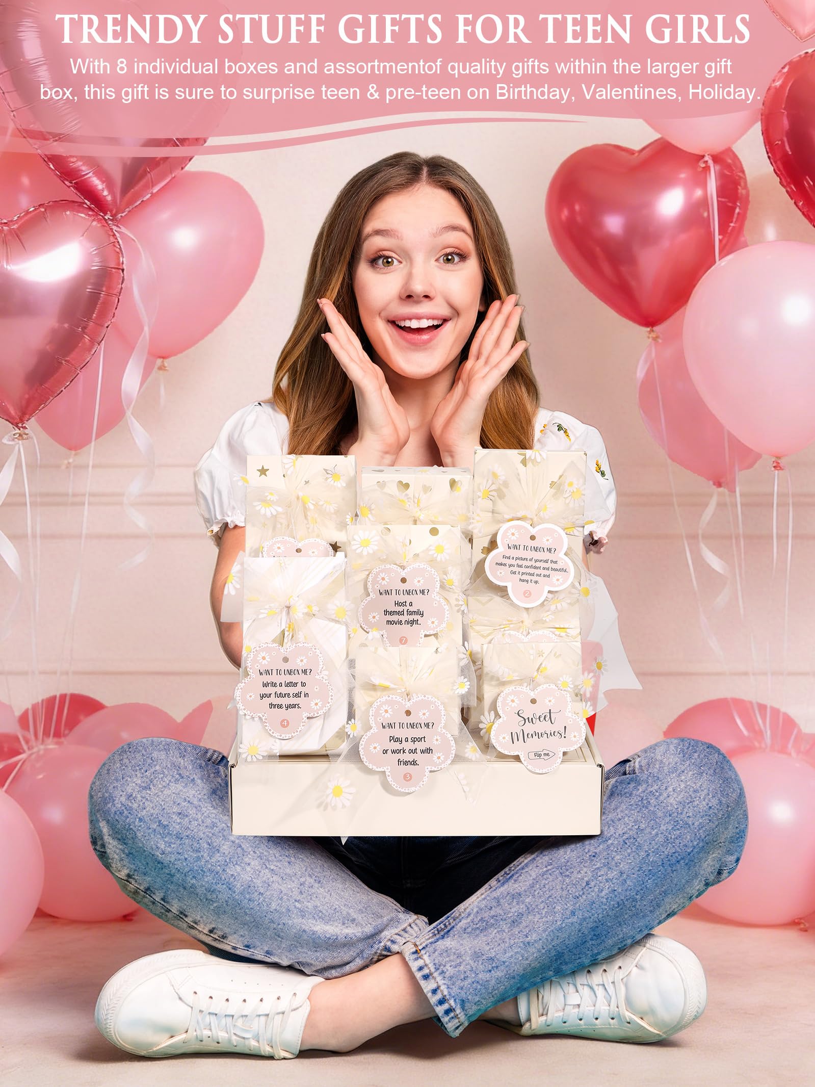 Caja joyas Qinline para adolescentes, incluye caja y collar con toque especial.