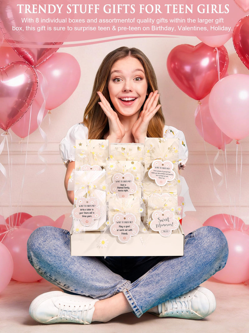 Caja joyas Qinline para adolescentes, incluye caja y collar con toque especial.