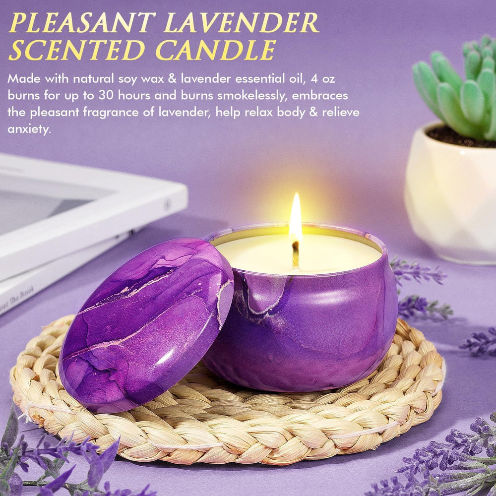 Qinline vela lavanda 4oz ofrece relajación suave