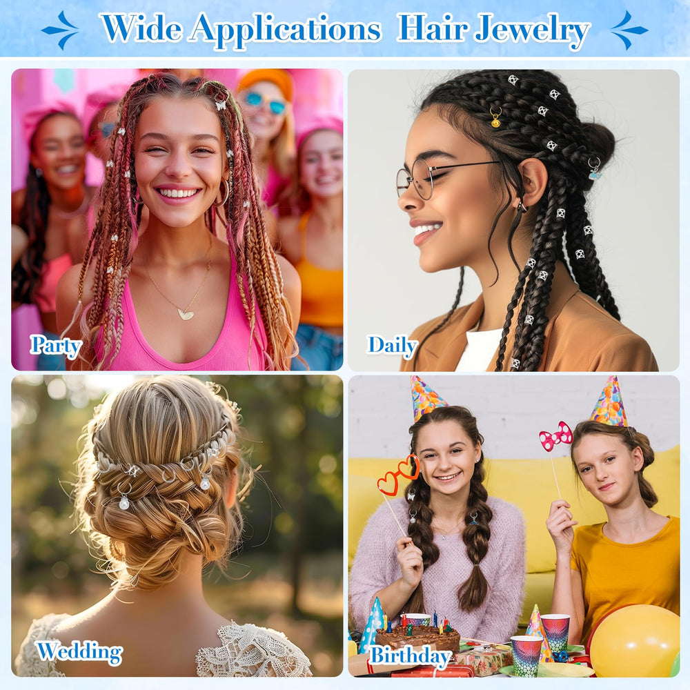 Qinzave clips para cabello de metal para peinados versátiles