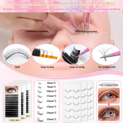 Qinzave pegamento pestanas ideal para practicar aplicaciones con control