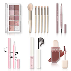 QIONG all in one makeup kit palette with 10 colors for versatile looks