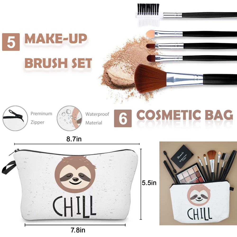 QIONG sloth cosmetic bag keeps makeup organized and protected
