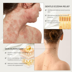 Aplicación suave de QISARONIX para rostro y cuello, con efecto nutritivo.