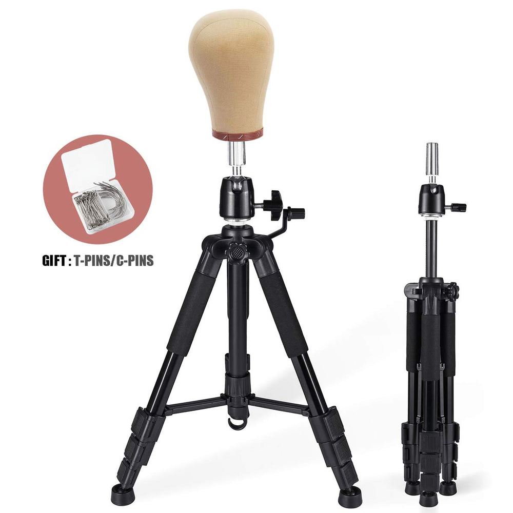 QISHI YUHUA Wig Stand paquete incluye accesorios utiles para estilismo