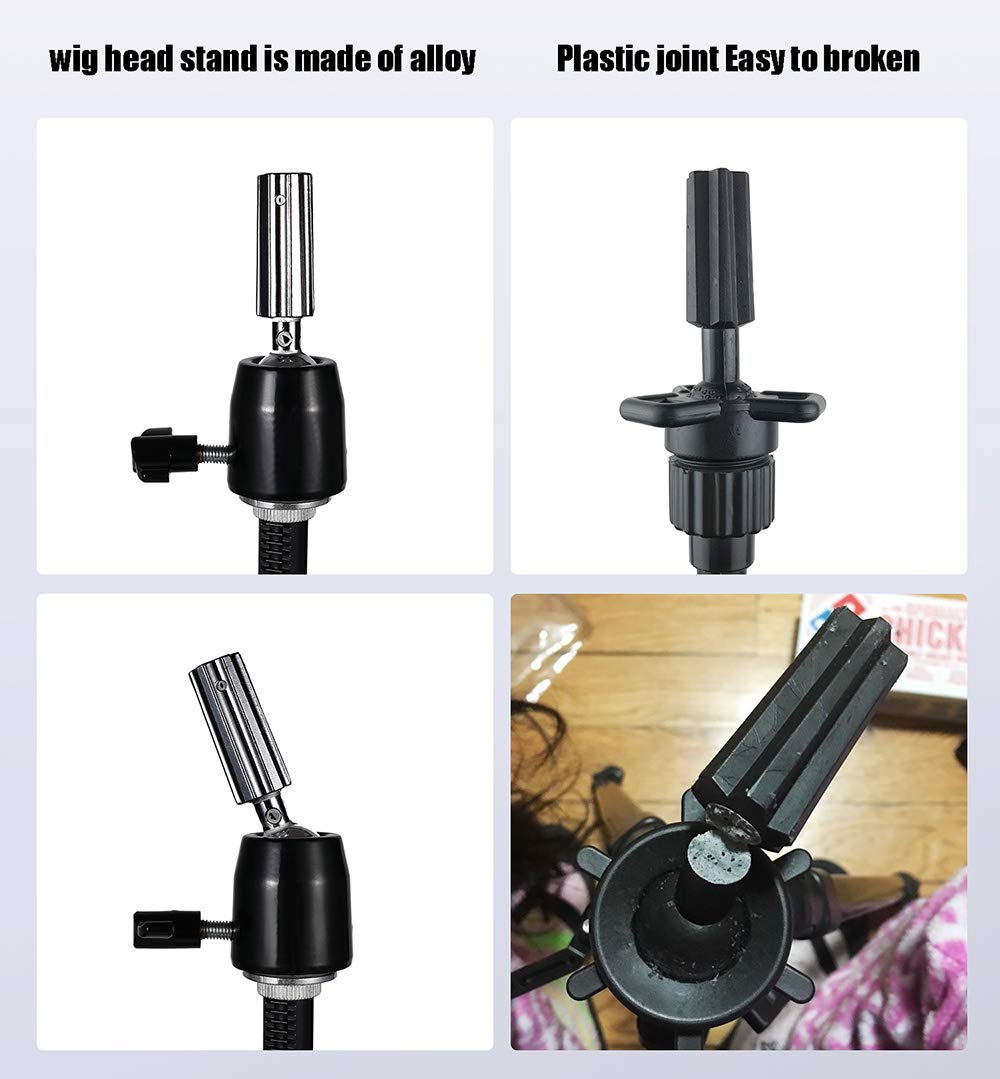 QISHI YUHUA Wig Stand soporte metalico resistente para mayor durabilidad