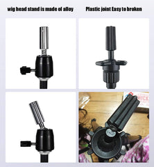 QISHI YUHUA Wig Stand soporte metalico resistente para mayor durabilidad
