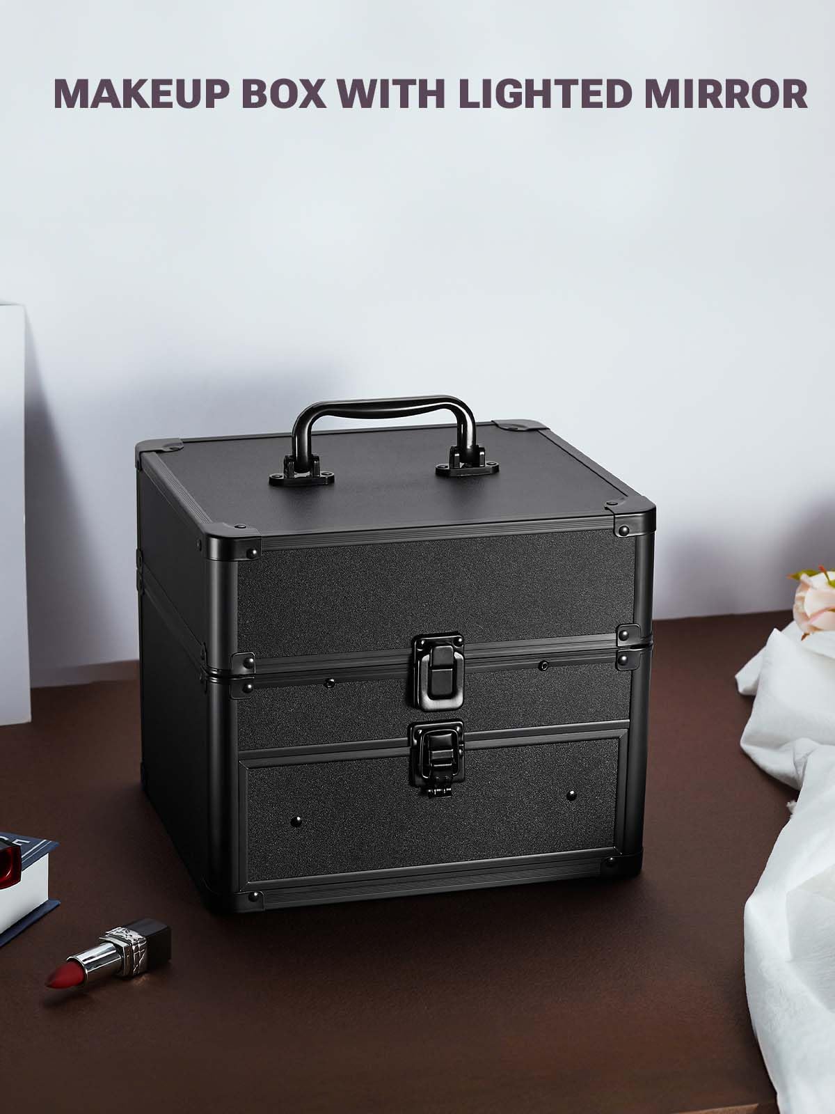 Dimensiones compactas de la caja Qislee para guardarlo en cualquier tocador