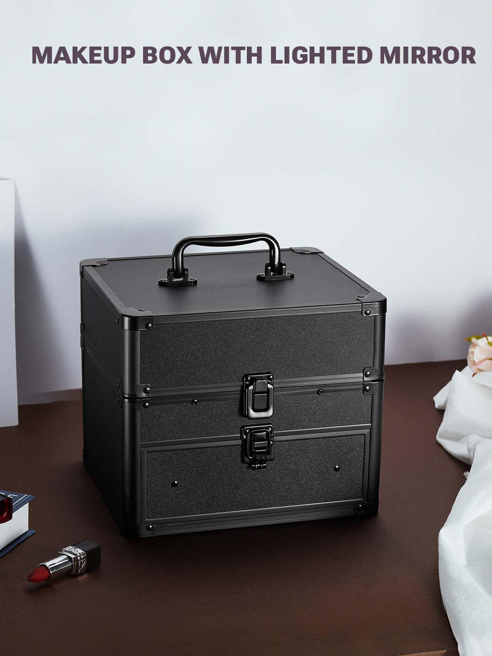 Dimensiones compactas de la caja Qislee para guardarlo en cualquier tocador