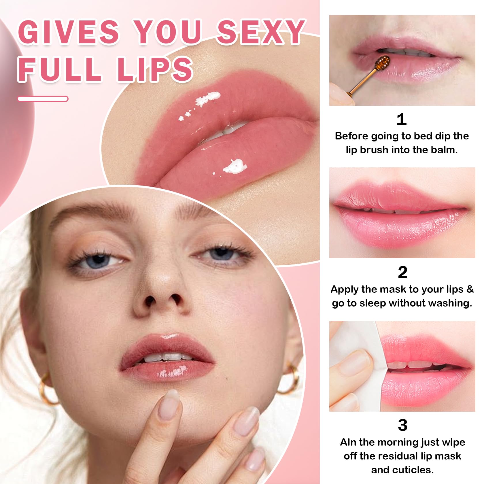 Textura suave de QIUFSSE que nutre los labios al instante.