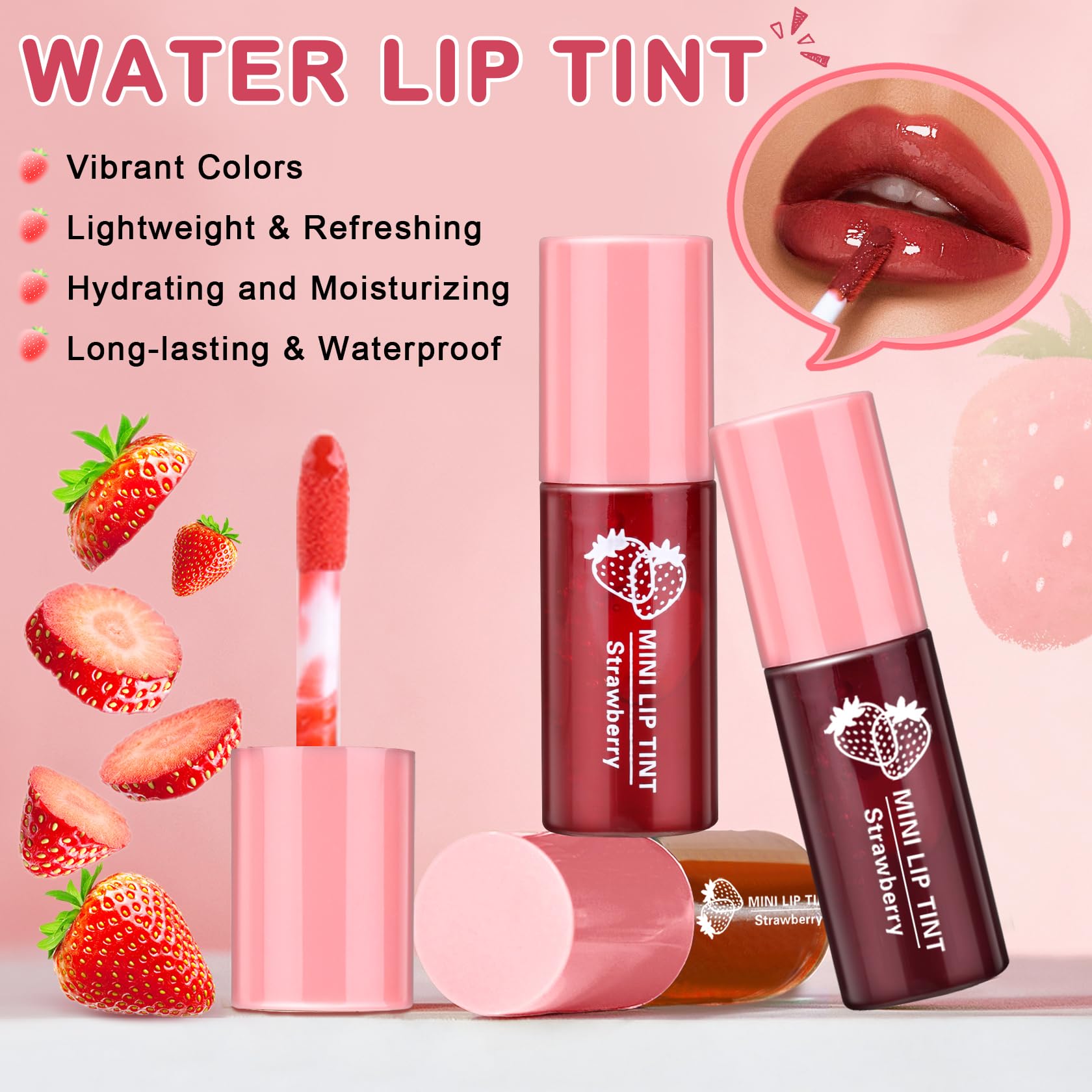 QIUFSSE textura hidratante ligera mantiene labios suaves.