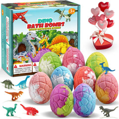 Bombe de bain Qivatex avec œuf surprise et dino inclus, jeu et imagination.